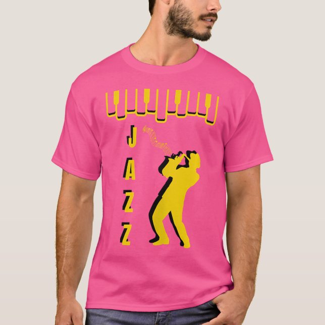 Jazz Music Graphics T-Shirt (Vorderseite)