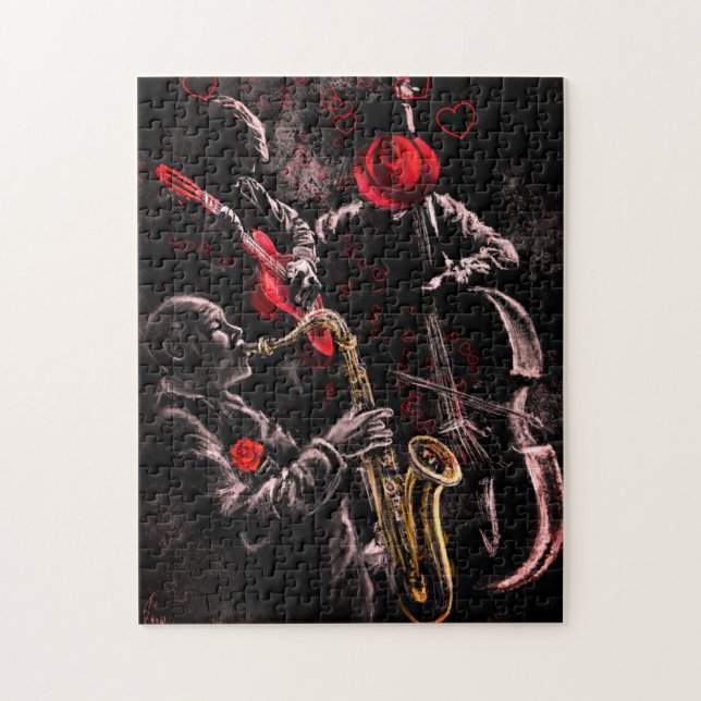 Jazz Music Jigsaw Puzzle (Vertikal)