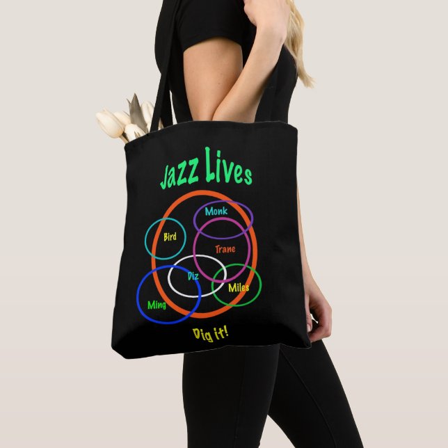 Jazz Music Lives Tote Bag (Von Nahem)