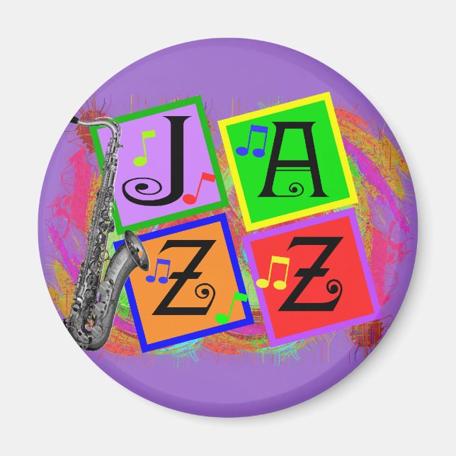 Jazz Music Lovers - Geschenke Magnet (Vorne)