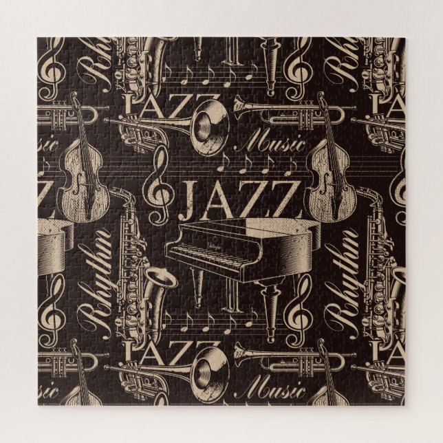 Jazz Music Pattern Puzzle (Vertikal)