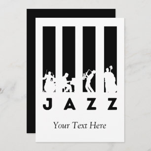 Jazz Music personalisiert Einladung