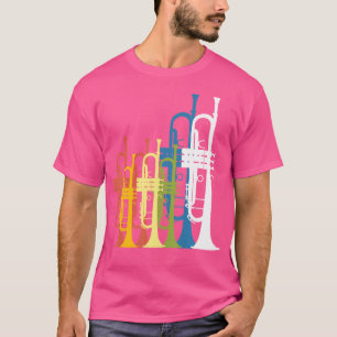 Jazz Music Player Trumpet Retro Vintages Shirt 70