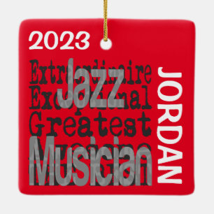 Jazz Musician Extraordinaire CUSTOM Keramikornament