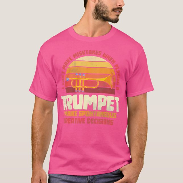 Jazz Musician Funny Trumpeter Geschenk Retro Trump T-Shirt (Vorderseite)