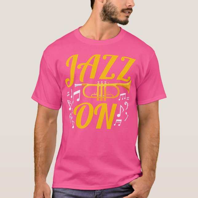 Jazz Musician Idea Trumpeter Musikinstrument Tr T-Shirt (Vorderseite)