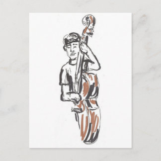 Jazz Musician Postkarte