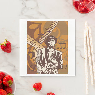 Jazz Musician Serviette