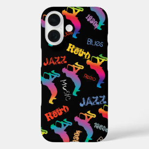 Jazz Musicians Retro Blues Music POP ART iPhone 16 Hülle