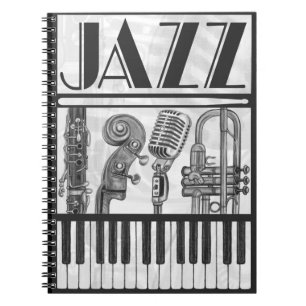 Jazz-Musik-Notizbuch Notizblock