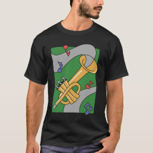 Jazz-Musik-Saxophon-Instrumentennotiz T-Shirt