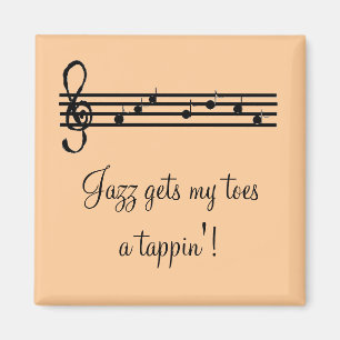Jazz-Musik-Spruch Magnet