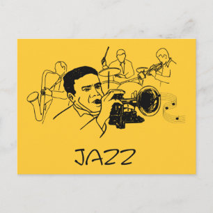 JAZZ-Musikdesign Postkarte