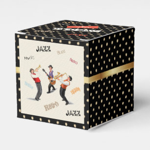 Jazz-Musiker-Retro Musik-Blues Vintage KUNST Farbe Geschenkschachtel