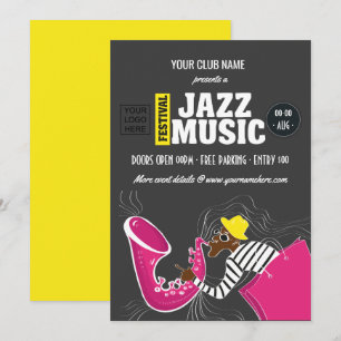 Jazz-Musikfestival Einladung