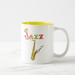 Jazz-Musikfreund-Geschenke Zweifarbige Tasse