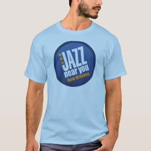 Jazz nahe Ihnen die kurze Hülse New- Orleansmänn T-Shirt