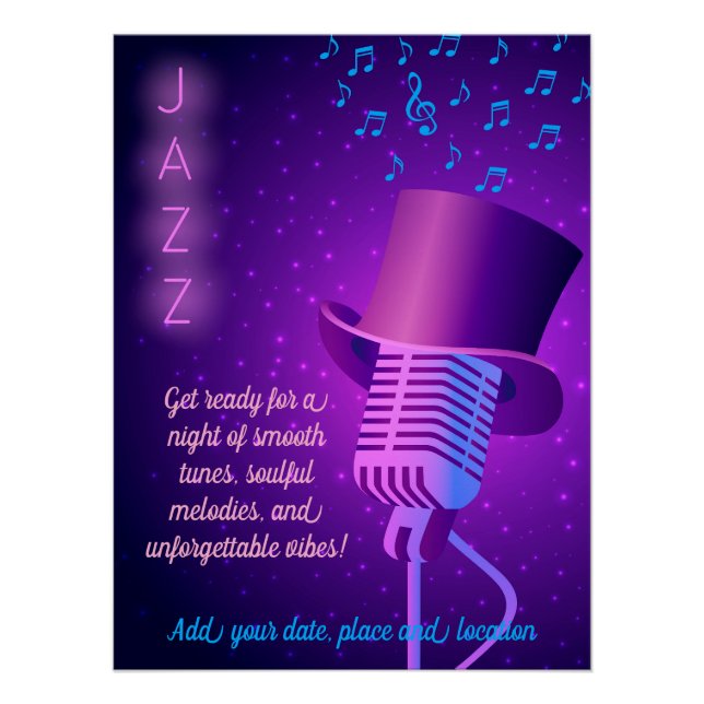 Jazz Night Poster (Vorderseite)