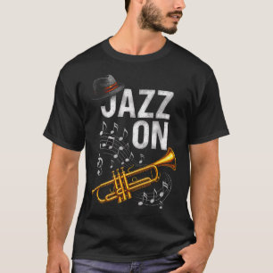 Jazz On - Vintage Trompetenmusik T-Shirt