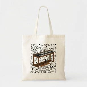 Jazz Organ Musical Notes, Organist Music Teacher Tragetasche