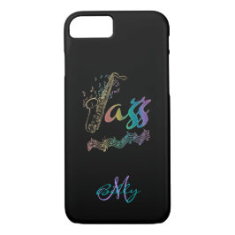 Jazz-personalisierter Regenbogensax-Musik iPhone 7 Case-Mate iPhone Hülle