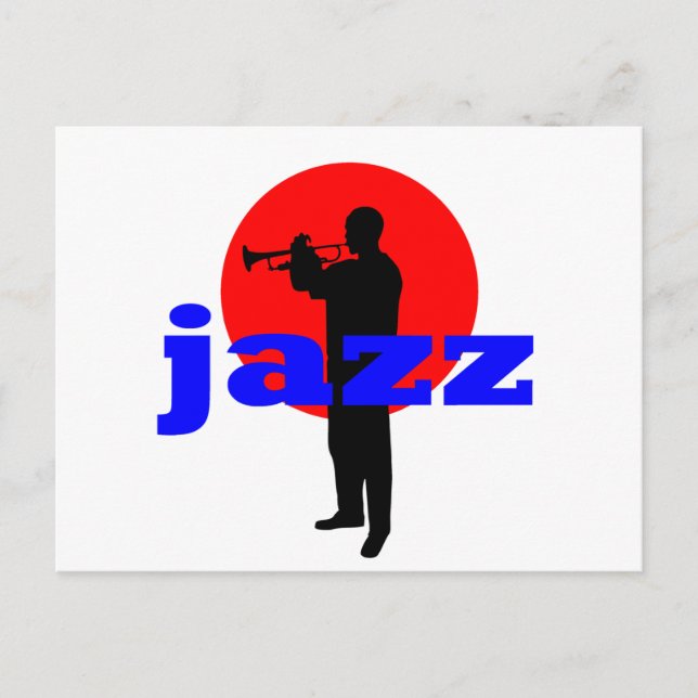 Jazz Player Postkarte (Vorderseite)