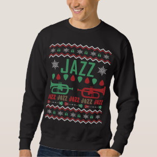 Jazz Player Ugly Christmas Sweater Sweatshirt