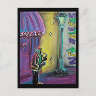 Jazz Postcard Postkarte
