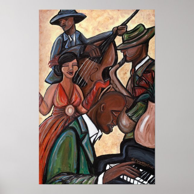 Jazz Quartett Poster (Vorne)