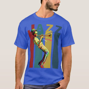Jazz Retro Design mit Jazz Trompete Player 1 T-Shirt