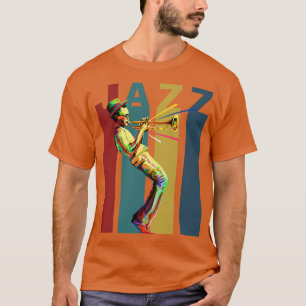 Jazz Retro Design mit Jazz Trompete-Player T-Shirt