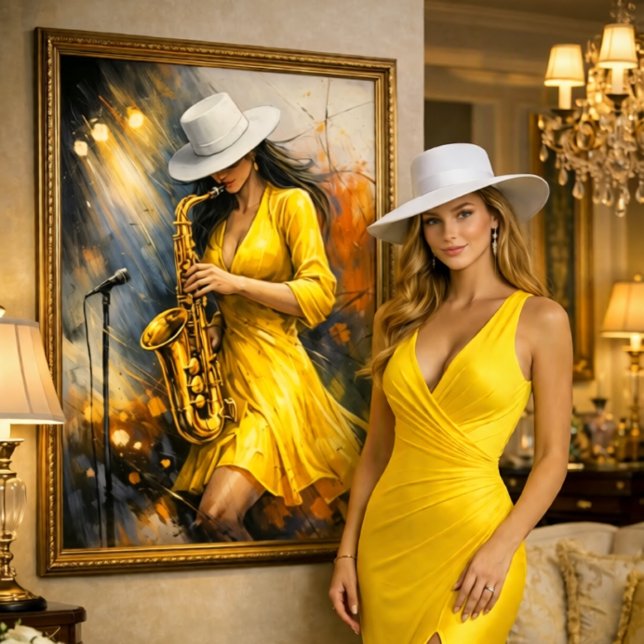 Jazz Rhythm and Color Leinwanddruck (Here at the La Epoca store, you will find beautiful and vibrant works of art.)