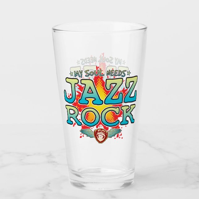 Jazz Rock Soul Glass Tumbler (Vorderseite)