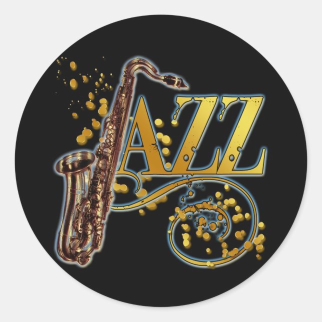 JAZZ RUNDER AUFKLEBER (Vorderseite)