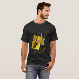 Jazz Sax Saxophon Gold T-Shirt