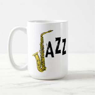 Jazz Saxophon Kaffeetasse