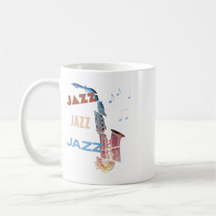 Jazz Saxophon Moderne Kunst Kaffeetasse