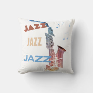 Jazz-Saxophon Moderne Kunst Kissen