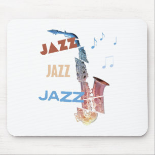 Jazz Saxophon Moderne Kunst Mousepad