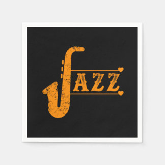 Jazz Saxophone Band Musik Saxophonist Alto Gift Serviette