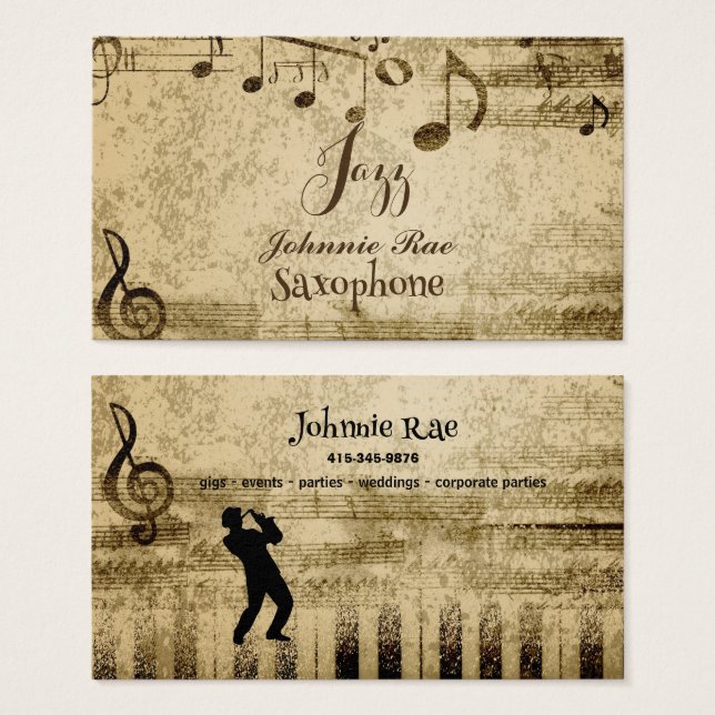 Jazz Saxophone Sheet Music for mieten (Vorne & Hinten)