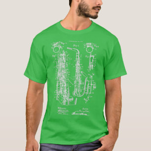 Jazz Saxophone Vintage Patentschrift 1915 T-Shirt