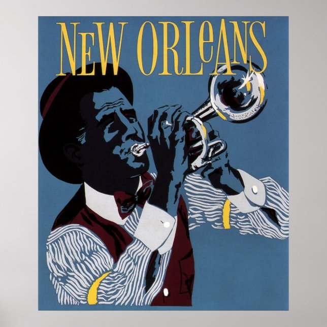 JAZZ SCENE NEW ORLEANS c. 1955 Poster (Vorne)