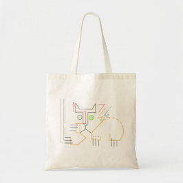 Jazz, Scratching, Abstrakte Cat Tasche Shopping Ba