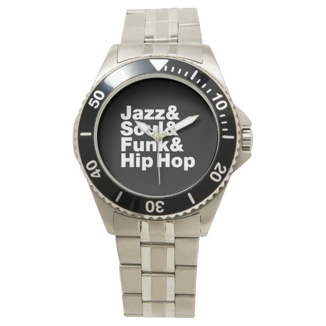 Jazz & Soul & Funk & Hip Hop Armbanduhr (Vorderseite)