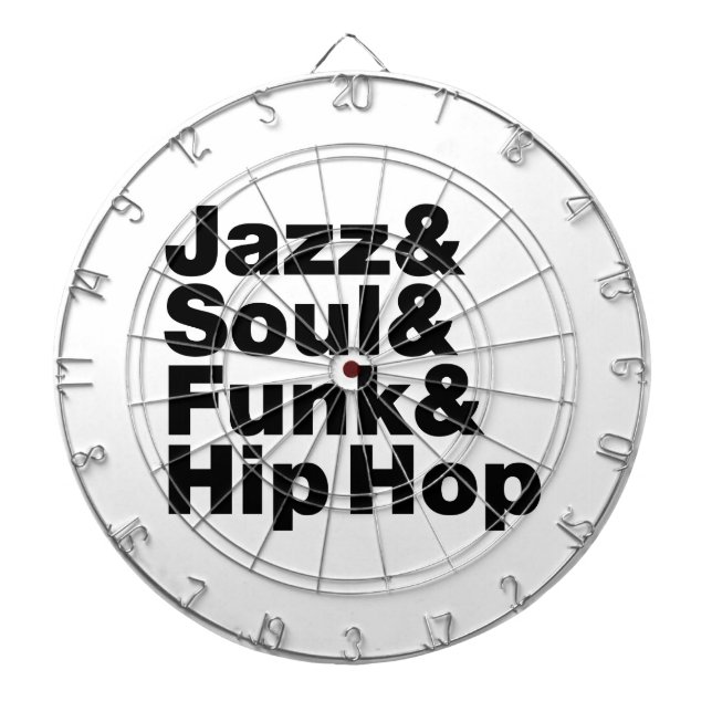 Jazz & Soul & Funk & Hip Hop Dartscheibe (vorne)