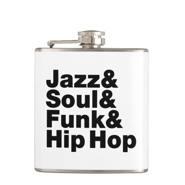Jazz & Soul & Funk & Hip Hop Flachmann (Vorderseite)