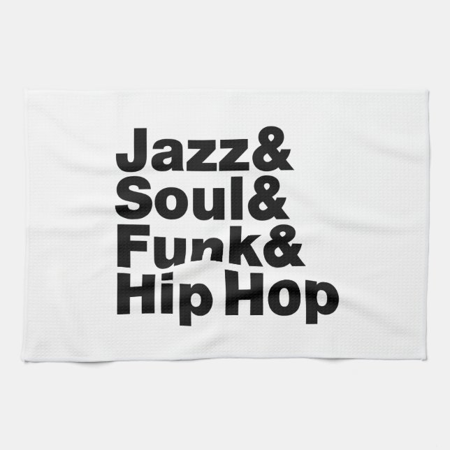 Jazz & Soul & Funk & Hip Hop Handtuch (Horizontal)