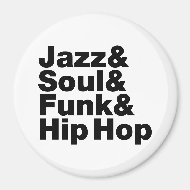 Jazz & Soul & Funk & Hip Hop Magnet (Vorne)