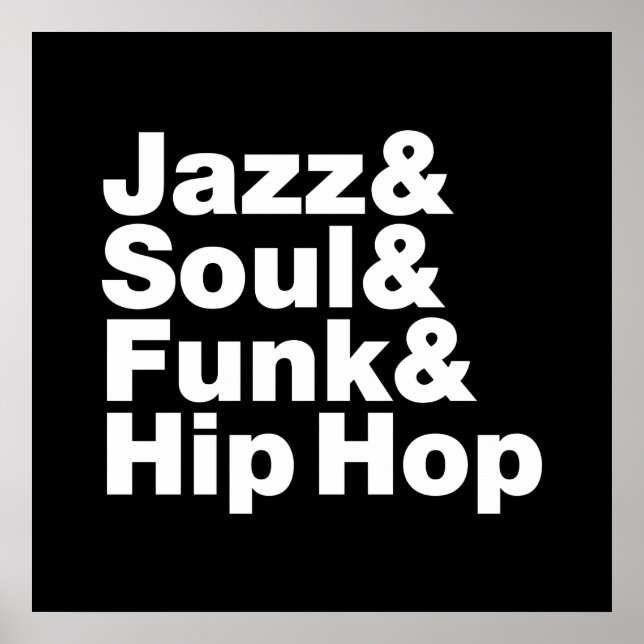 Jazz & Soul & Funk & Hip Hop Poster (Vorne)